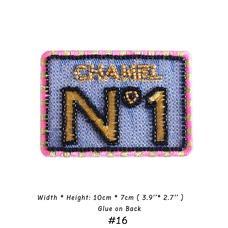 Embroidery Chanel Patches Custom Clothing Jackets