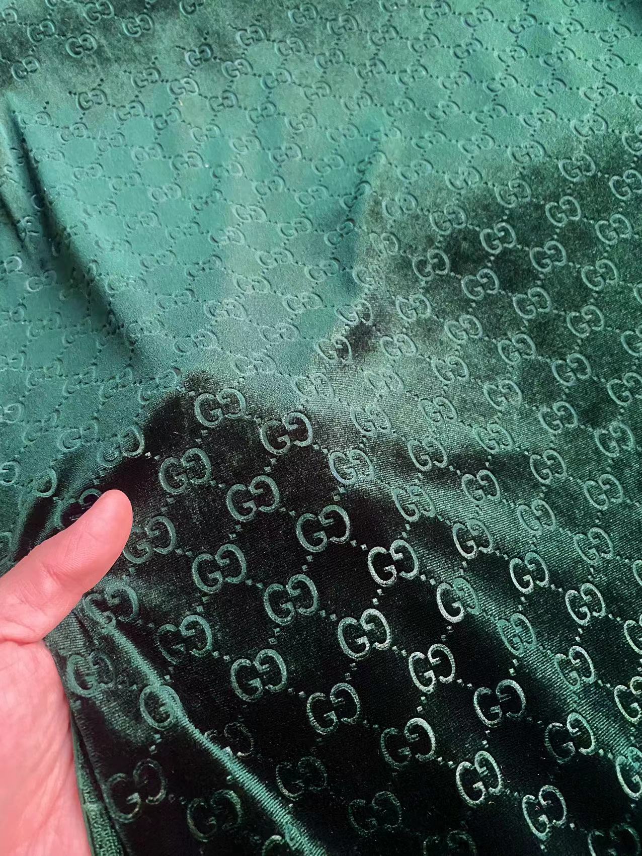 Deep Green Gucci Velvet Fabric