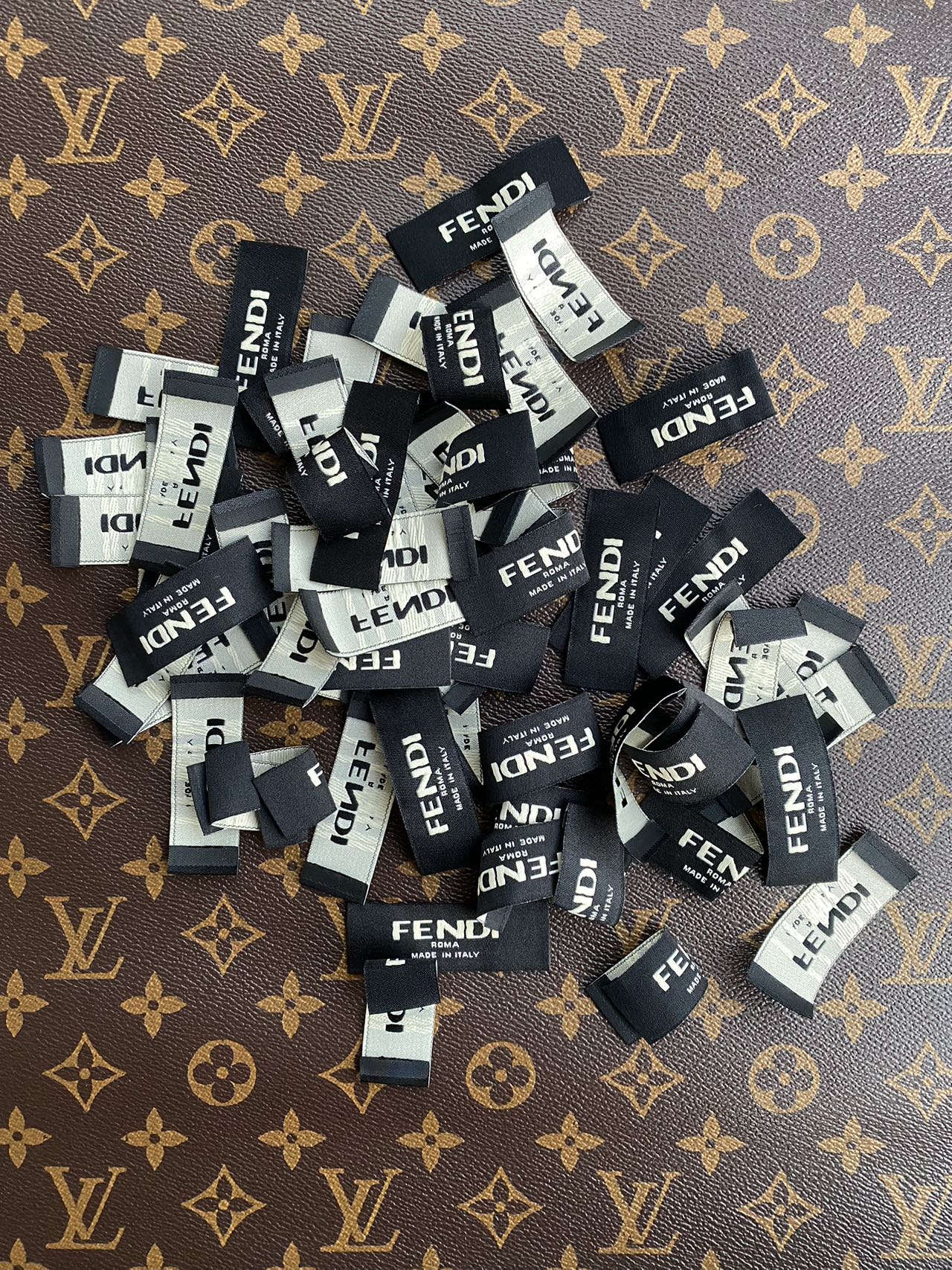 Fendi Tags Fendi Label Clothing Label for Handmade Custom Sewing