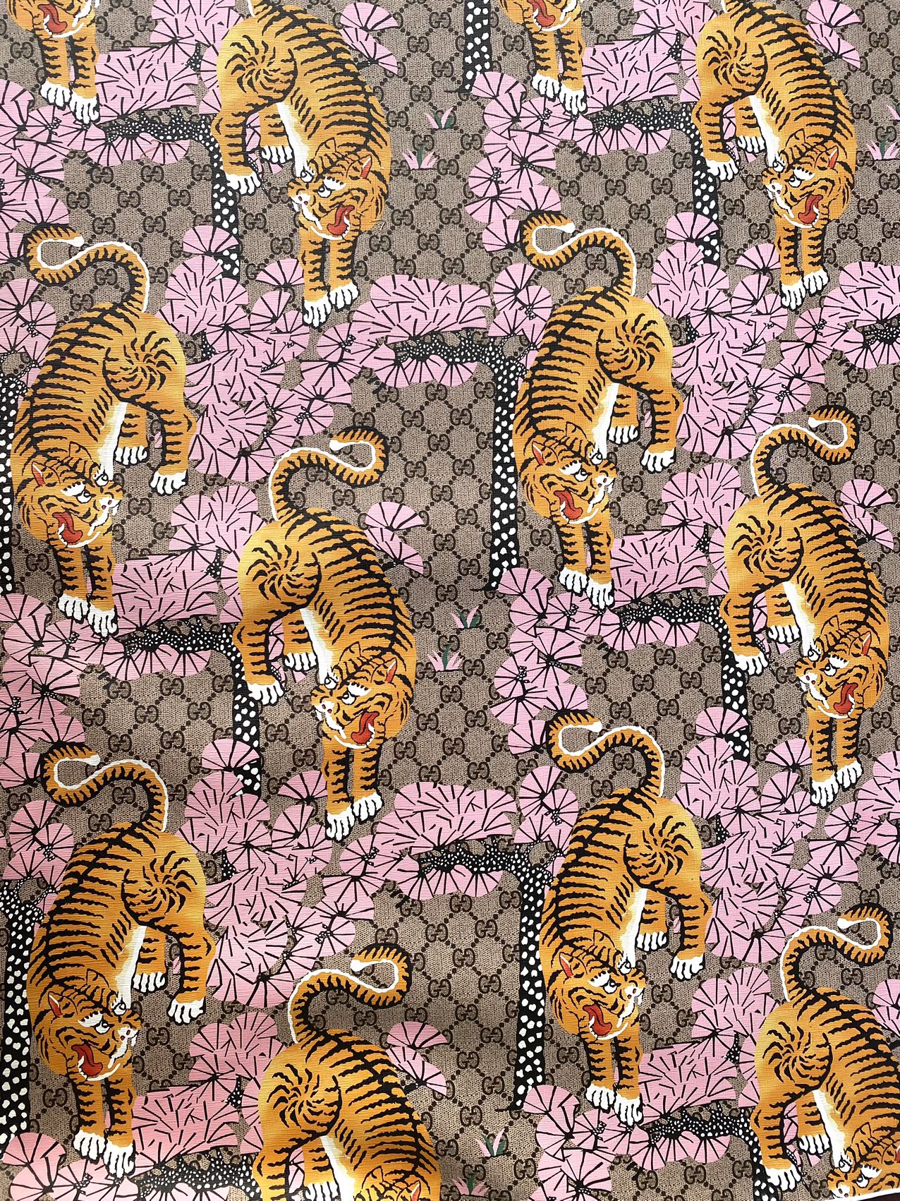 Tiger Gucci Leather Hobby Crafts Material for Bag Custom Shoes Car Upholstery
