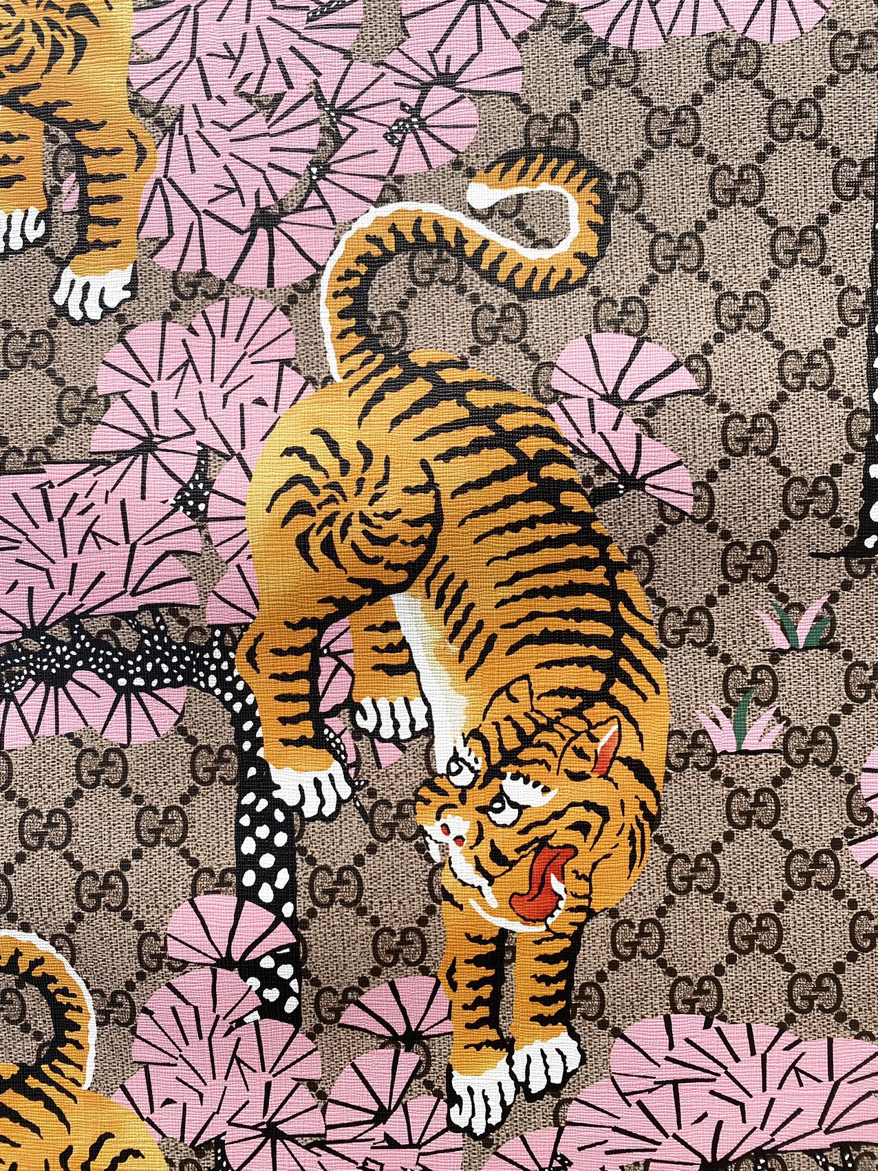 Tiger Gucci Leather Hobby Crafts Material for Bag Custom Shoes Car Upholstery