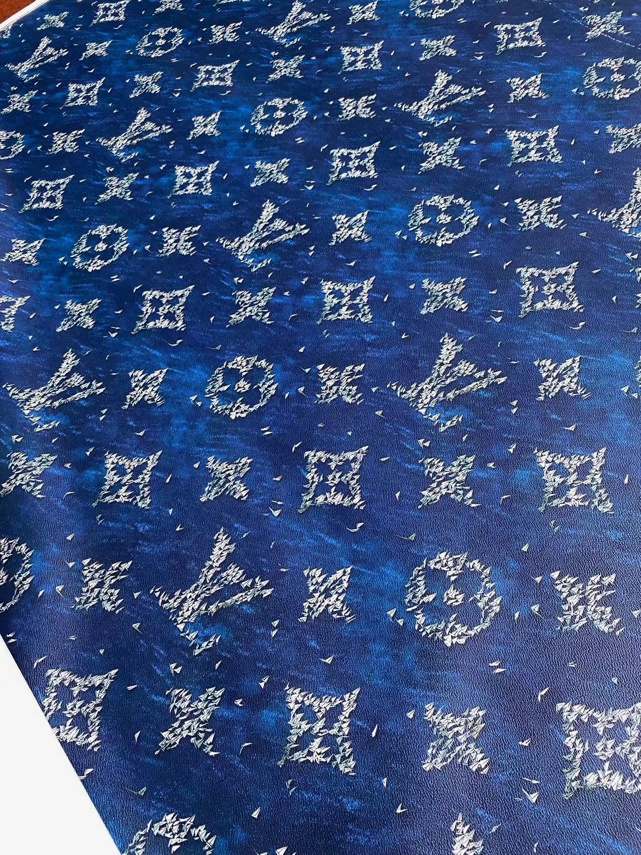 New Louis Vuitton Summer Design Leather Fabric for Car Wrap Sneakers Creation