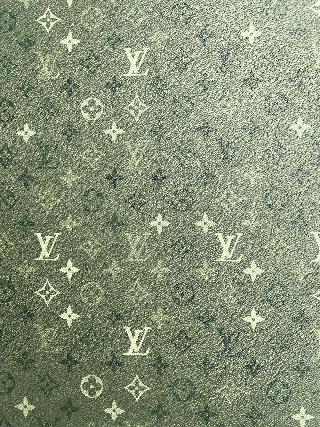 Green Camouflage Louis Vuitton Designer Shoe Leather Car Wrap