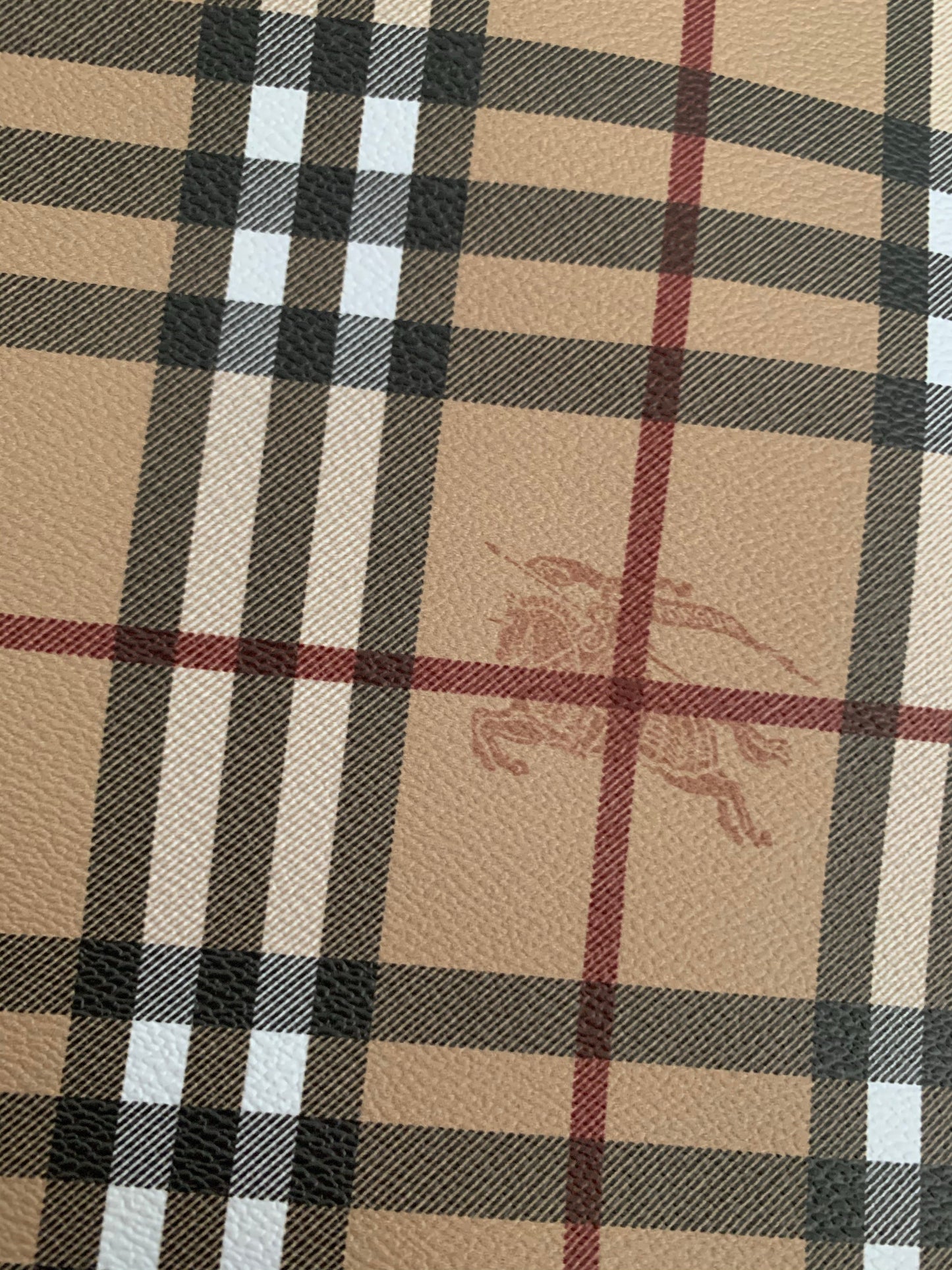 Classic Burberry Faux Leather with Horse Mark for Custom
