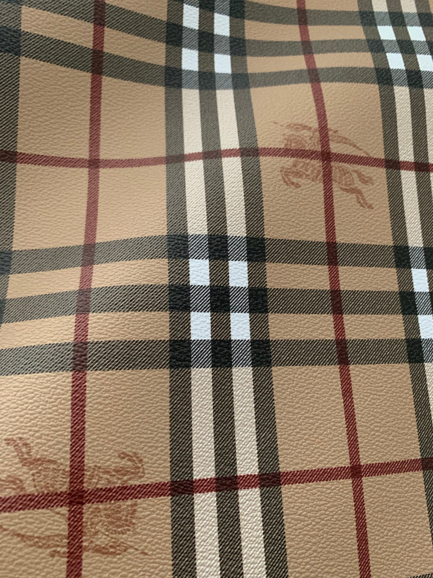 Classic Burberry Faux Leather with Horse Mark for Custom