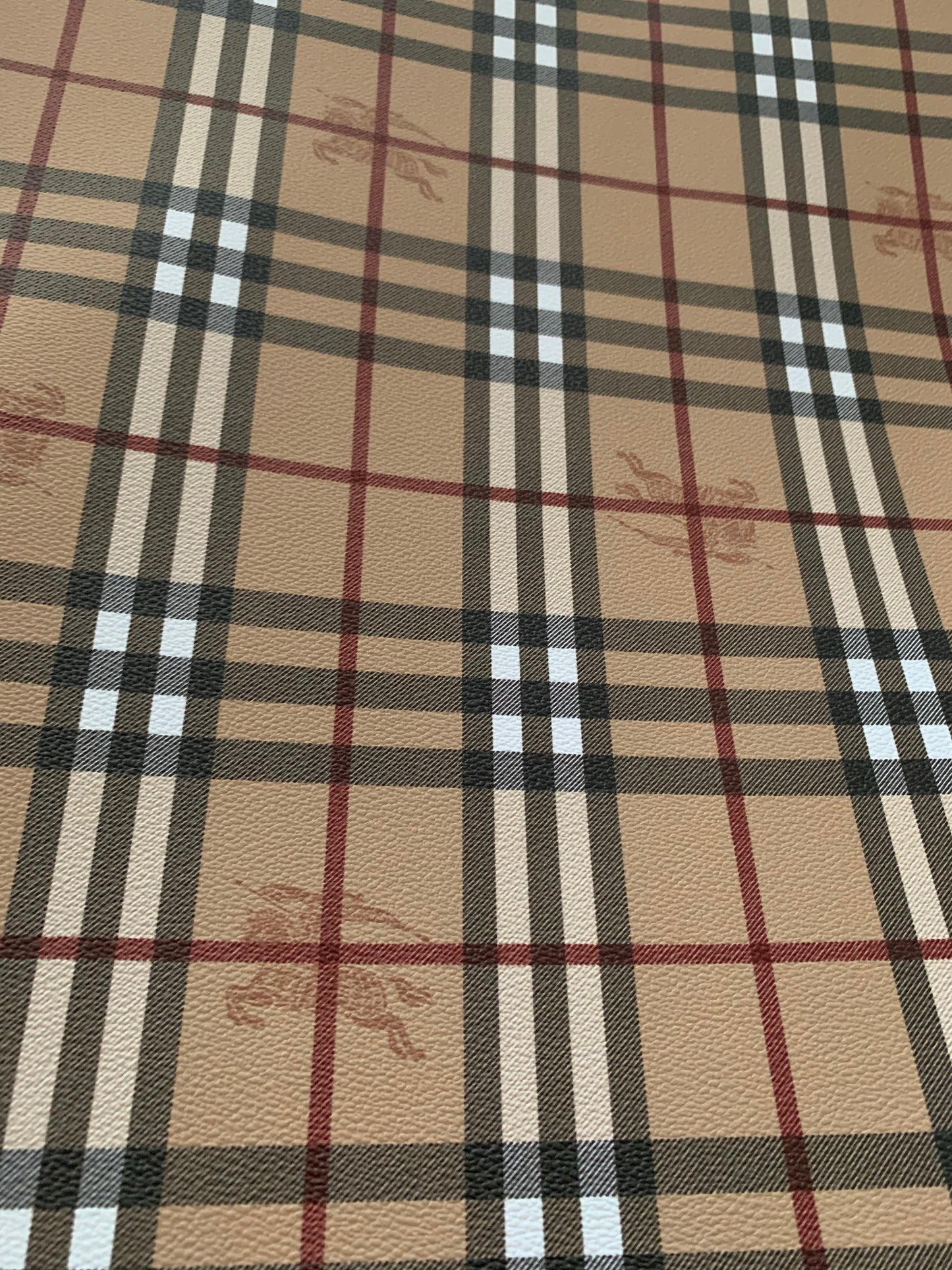 Classic Burberry Faux Leather with Horse Mark for Custom