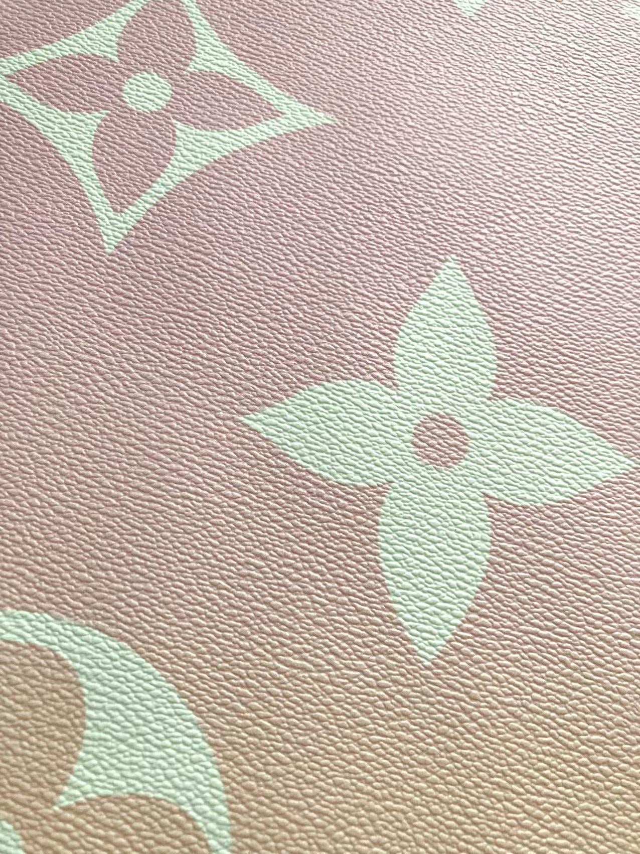 Farbenfroher LV By the Pool-Lederstoff für Taschen nach Maß