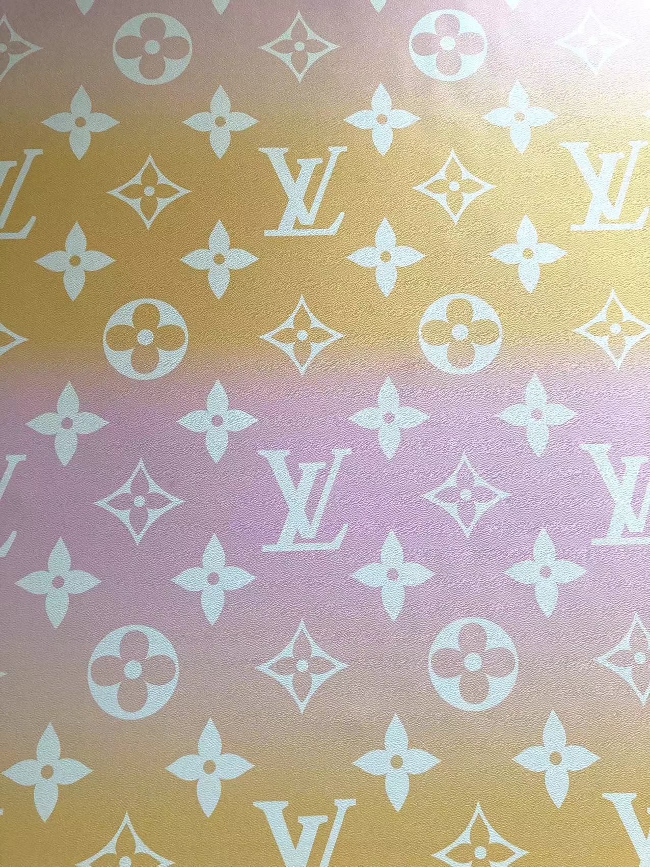 Farbenfroher LV By the Pool-Lederstoff für Taschen nach Maß