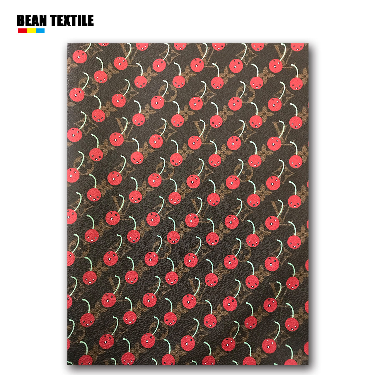 LV Cherry Leather Fabric