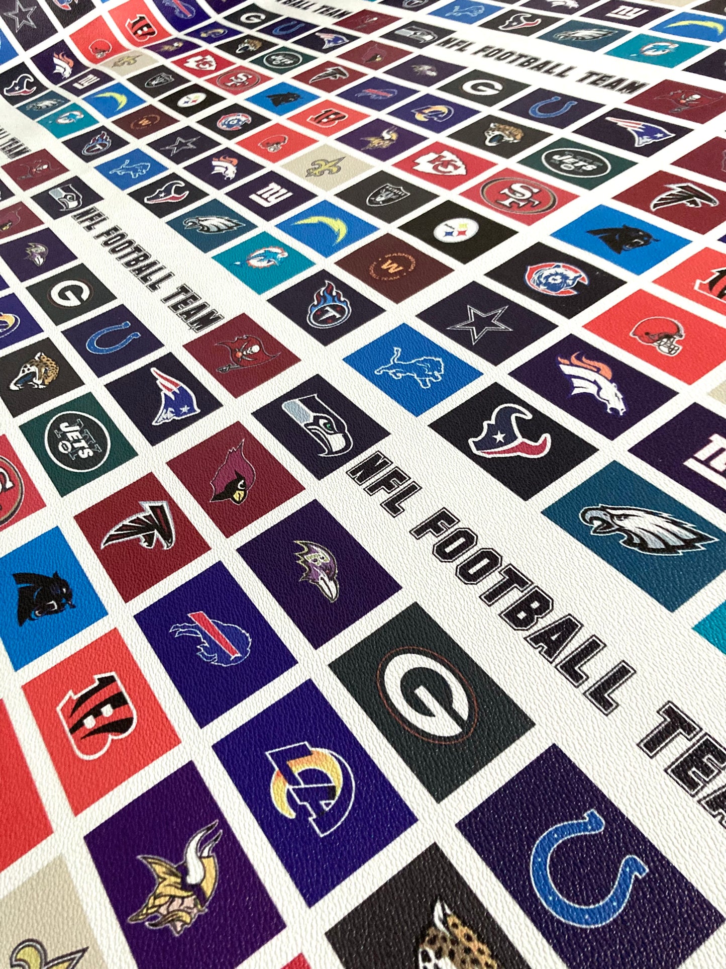 NFL football team Logo Vinyl Handmade Custom Material – MingFabricStore